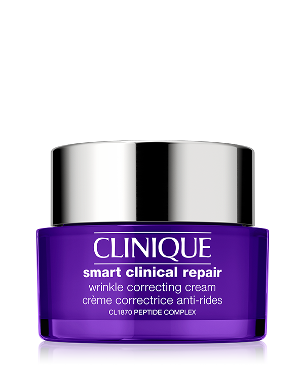 Clinique Smart Clinical Repair™ Wrinkle Correcting Cream, &lt;b&gt;Behandle Deine Falten nicht irgendwie, sondern smart.&lt;/b&gt;&lt;br&gt; Formuliert mit Cliniques exklusivem CL1870 Peptide ComplexTM und hautstärkenden Inhaltsstoffen, kräftigt und regeneriert die Smart Clinical RepairTM Wrinkle Correcting Cream die Haut. Dank eines mehrstufigen Ansatzes wird die Haut kontinuierlich mit Feuchtigkeit versorgt, während feine Linien und Falten sichtbar reduziert werden.